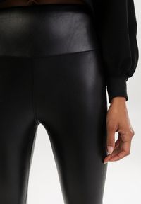 Born2be - Czarne Spodnie Skinny Uhriana. Stan: podwyższony. Kolor: czarny. Materiał: skóra. Długość: długie. Sezon: wiosna, jesień, zima #2