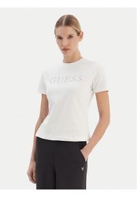 Guess T-Shirt V6RI20 J1314 Biały Regular Fit. Kolor: biały. Materiał: bawełna #1