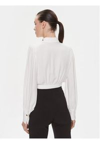 Elisabetta Franchi Koszula CA-T25-41E2-V350 Biały Regular Fit. Kolor: biały. Materiał: wiskoza