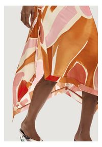 Desigual Spódnica midi 26SWFW13 Pomarańczowy Regular Fit. Kolor: pomarańczowy. Materiał: wiskoza. Długość: midi #3