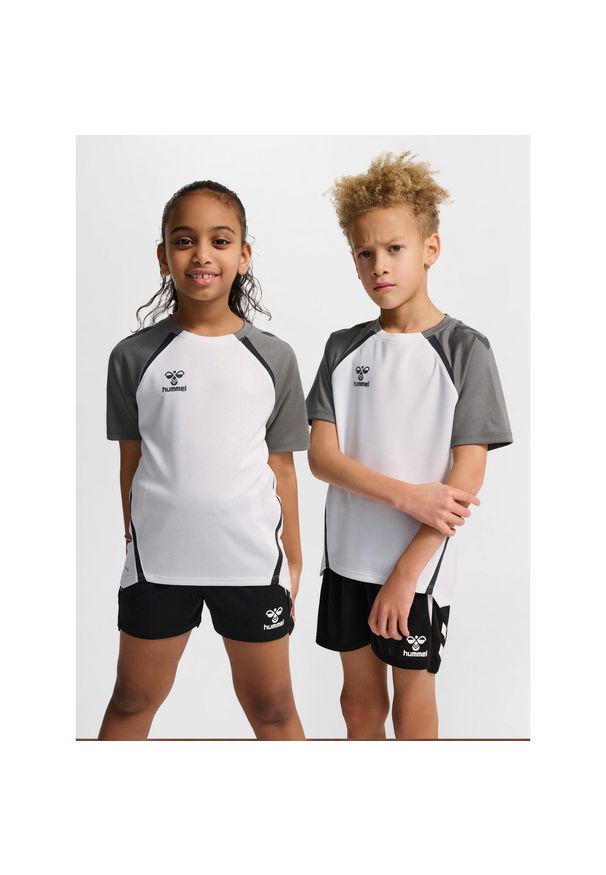 Koszulka dla dzieci Hummel Lead 2.0. Kolor: biały. Materiał: jersey