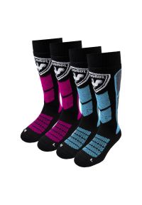 Skarpety narciarskie damskie Rossignol L3 Thermotech 2 pary. Kolor: czarny, niebieski, różowy, wielokolorowy. Sport: narciarstwo #1