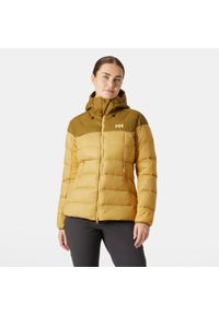 Damska kurtka z kapturem Helly Hansen Verglas Glacier. Typ kołnierza: kaptur. Kolor: żółty. Materiał: syntetyk, puch