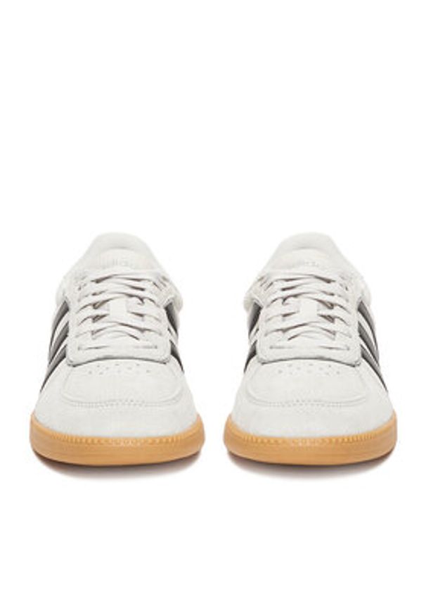 Adidas - adidas Sneakersy BREAKNET SLEEK JR0689 Szary. Kolor: szary. Materiał: skóra, zamsz