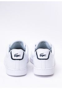 Sneakersy męskie białe Lacoste Carnaby BL21 741SMA0002-042. Kolor: biały. Materiał: dzianina. Sezon: lato. Sport: bieganie