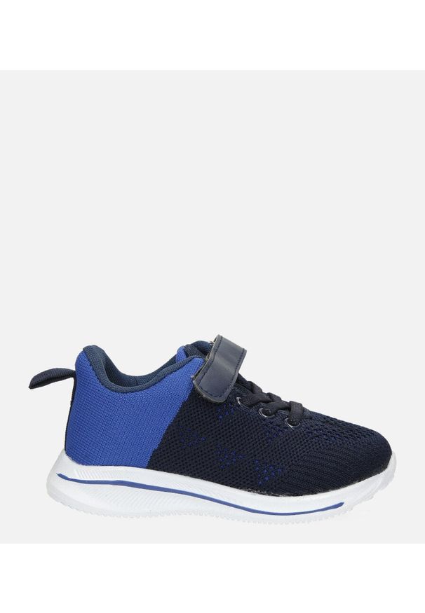 Casu - Granatowe buty sportowe na rzep casu 920b. Zapięcie: rzepy. Kolor: niebieski