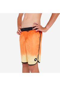 Spodenki surfingowe dla dzieci Decathlon BS500 Tie-Die. Kolor: żółty, wielokolorowy, pomarańczowy. Materiał: poliester, materiał #1
