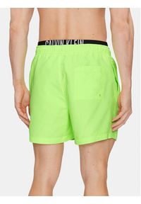 Calvin Klein Swimwear Szorty kąpielowe KM0KM00992 Zielony Regular Fit. Kolor: zielony. Materiał: syntetyk #2