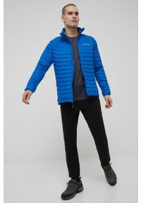 columbia - Columbia kurtka sportowa Powder Pass. Kolor: niebieski. Materiał: tkanina, syntetyk, materiał, puch #2