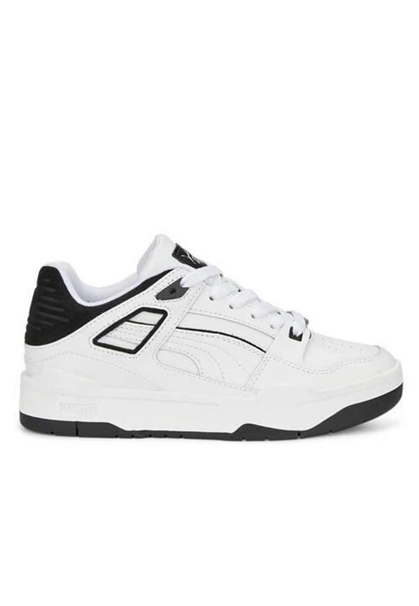 Buty do chodzenia dla dzieci Puma Slipstream JR. Zapięcie: sznurówki. Kolor: biały. Materiał: tkanina, materiał, skóra, syntetyk. Szerokość cholewki: normalna. Sport: turystyka piesza