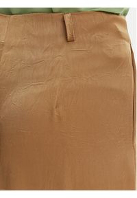Iconique Spodnie palazzo Harper IC26-014 Brązowy jasny Wide Leg. Kolor: brązowy. Materiał: syntetyk #4