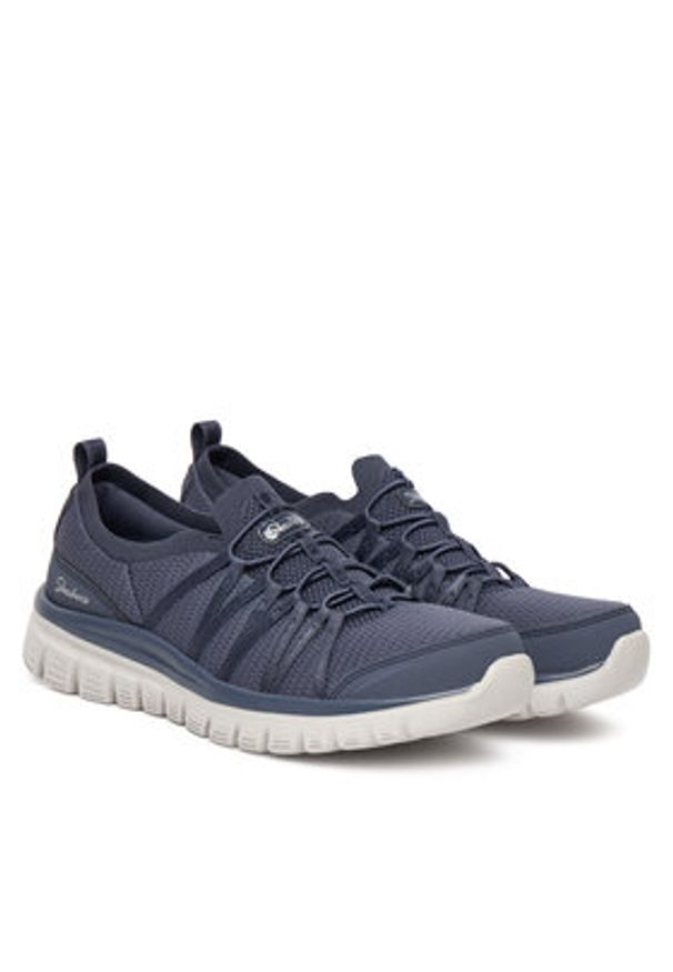 skechers - Skechers Sneakersy Graceful-Soft Soul 100692/NVY Granatowy. Kolor: niebieski. Materiał: materiał