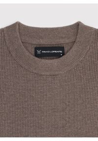 Pako Lorente - PAKO LORENTE – Męski sweter w kolorze brązowym. Kolor: brązowy. Materiał: bawełna, nylon. Sezon: jesień #10