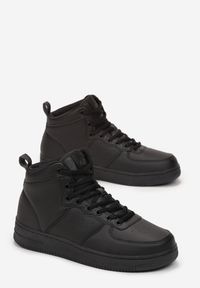 Renee - Czarne Sznurowane Sneakersy za Koskę Lincea. Kolor: czarny #3