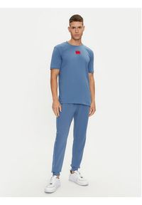 Hugo T-Shirt Diragolino212 50447978 Niebieski Regular Fit. Kolor: niebieski. Materiał: bawełna #3