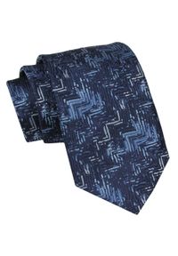 Alties - Klasyczny Męski Krawat - ALTIES - Odcienie Niebieskiego i Granatu. Kolor: niebieski. Materiał: tkanina. Styl: klasyczny #1