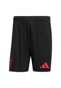 Adidas - Szorty Benfica 24/25 Away. Kolor: czarny. Materiał: materiał. Sport: piłka nożna