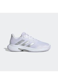 Buty tenisowe damskie Adidas Courtjam Control na twardą nawierzchnię. Materiał: mesh, kauczuk. Szerokość cholewki: normalna. Model: Adidas Cloudfoam. Sport: tenis