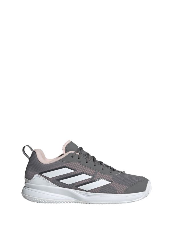Adidas - Buty Avaflash Clay Tennis. Kolor: różowy, szary, biały, wielokolorowy. Materiał: materiał. Wzór: gładki. Sport: turystyka piesza, tenis