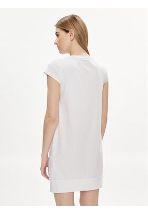 Liu Jo Sukienka codzienna VA4103 JS003 Biały Regular Fit. Okazja: na co dzień. Kolor: biały. Materiał: bawełna. Typ sukienki: proste. Styl: casual