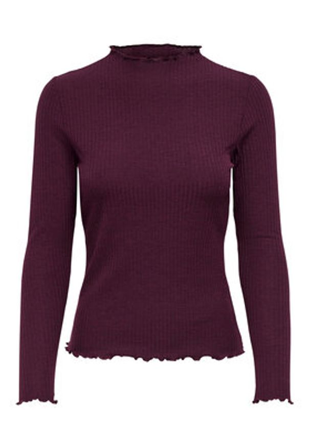 only - ONLY Bluzka 15180040 Fioletowy Comfort Fit. Kolor: fioletowy. Materiał: syntetyk