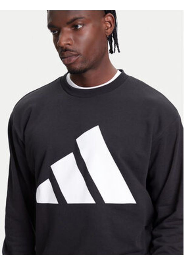 Adidas - adidas Bluza Essentials Big Logo JE8949 Czarny Regular Fit. Kolor: czarny. Materiał: bawełna