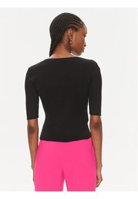 Pinko Bluzka Tritone 102017 A1KW Czarny Slim Fit. Kolor: czarny. Materiał: bawełna #3