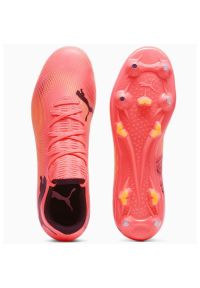 Buty piłkarskie Puma Future 7 Play MxSG 107722-03 różowe. Kolor: różowy. Materiał: materiał, dzianina, syntetyk. Szerokość cholewki: normalna. Sport: piłka nożna #5