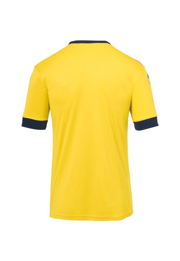 UHLSPORT - Polo Uhlsport Offense 23. Typ kołnierza: polo. Kolor: żółty, niebieski, wielokolorowy. Materiał: materiał. Sport: piłka nożna