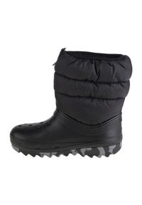 Buty Crocs Classic Neo Puff Boot Jr 207684-001 czarne. Wysokość cholewki: przed kolano. Kolor: czarny. Materiał: guma, syntetyk. Szerokość cholewki: normalna