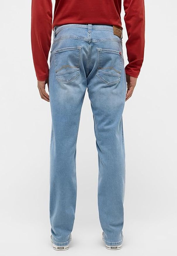 Męskie Spodnie Jeansowe Mustang Style Vegas Slim Denim Blue 1015495 5000 303