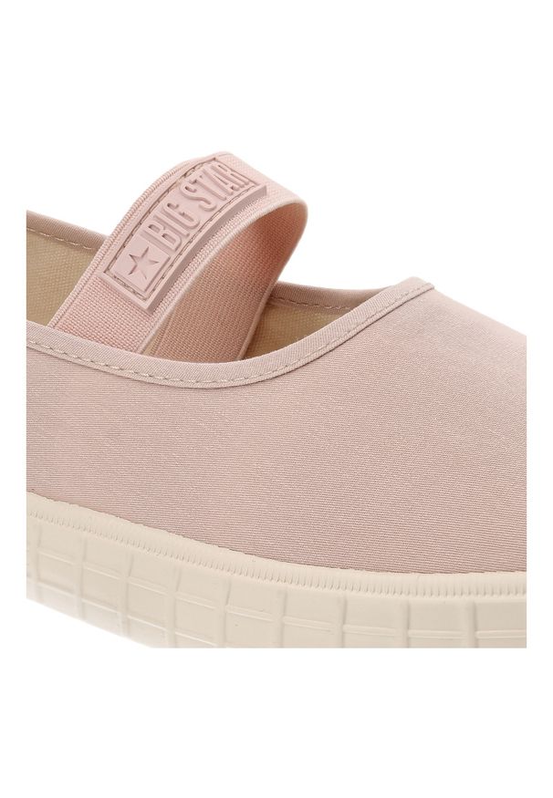 Big-Star - Różowe Tenisówki Big Star Modne Obuwie Damskie. Okazja: na co dzień, na spacer. Kolor: różowy. Materiał: materiał. Sezon: lato. Styl: casual