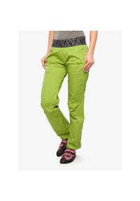 OCUN - Spodnie wspinaczkowe damskie Ocun Pantera Organic Pants. Kolor: zielony. Wzór: motyw zwierzęcy