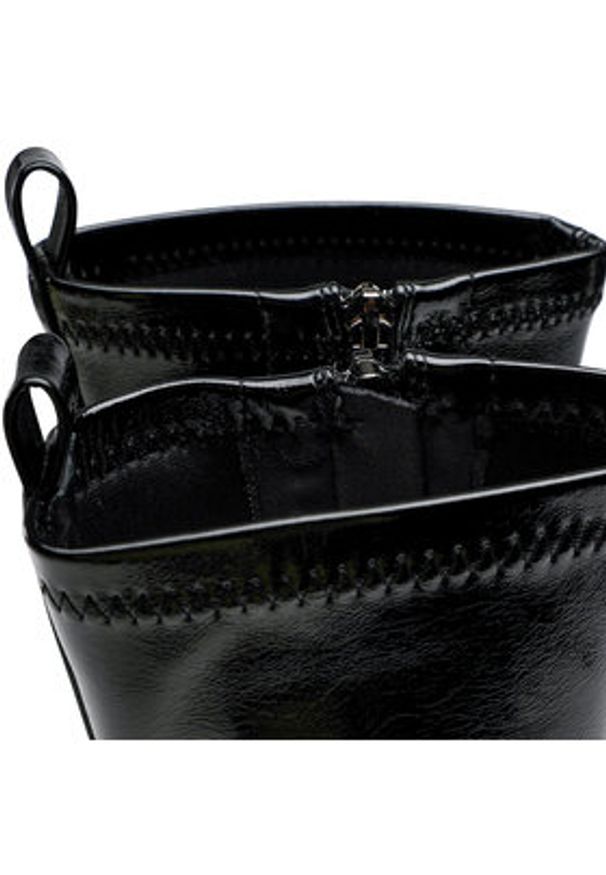 Jenny Fairy Botki LS5796-02A Czarny. Kolor: czarny. Materiał: skóra