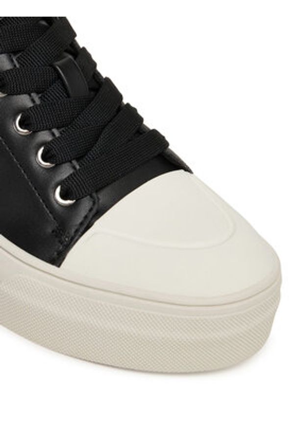 DKNY Trampki York K3511777 Czarny. Kolor: czarny. Materiał: skóra