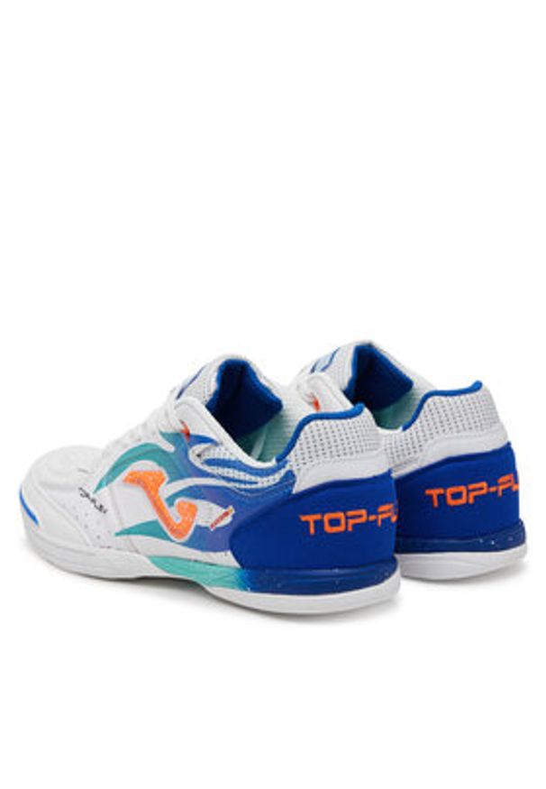 Joma Buty do piłki nożnej Top Flex 2576 TOPS2576IN Biały. Kolor: biały. Materiał: skóra