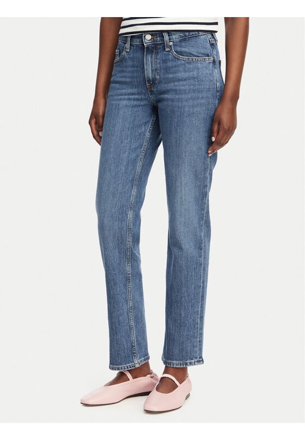 TOMMY HILFIGER - Tommy Hilfiger Jeansy Classic WW0WW42489 Niebieski Straight Fit. Kolor: niebieski
