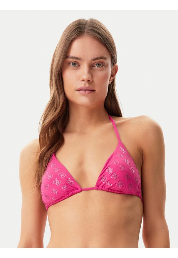 Guess Góra od bikini E5GJ13 MC040 Różowy. Kolor: różowy. Materiał: syntetyk