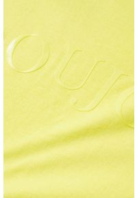 mango - Mango t-shirt bawełniany Pstoul kolor żółty. Kolor: żółty. Materiał: bawełna. Wzór: nadruk