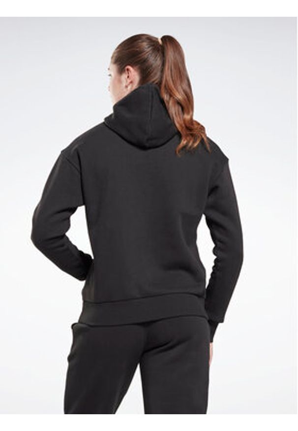 Reebok Bluza Identity Big Logo H54748 Czarny Loose Fit. Kolor: czarny. Materiał: bawełna