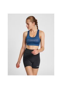 Damski biustonosz sportowy Hummel Te Tola. Kolor: niebieski. Materiał: jersey. Sport: fitness #1