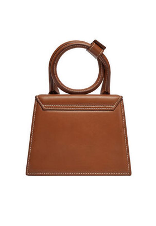 JACQUEMUS Torebka Le Chiquito Noeud 213BA005-3072 Brązowy. Kolor: brązowy. Materiał: skórzane