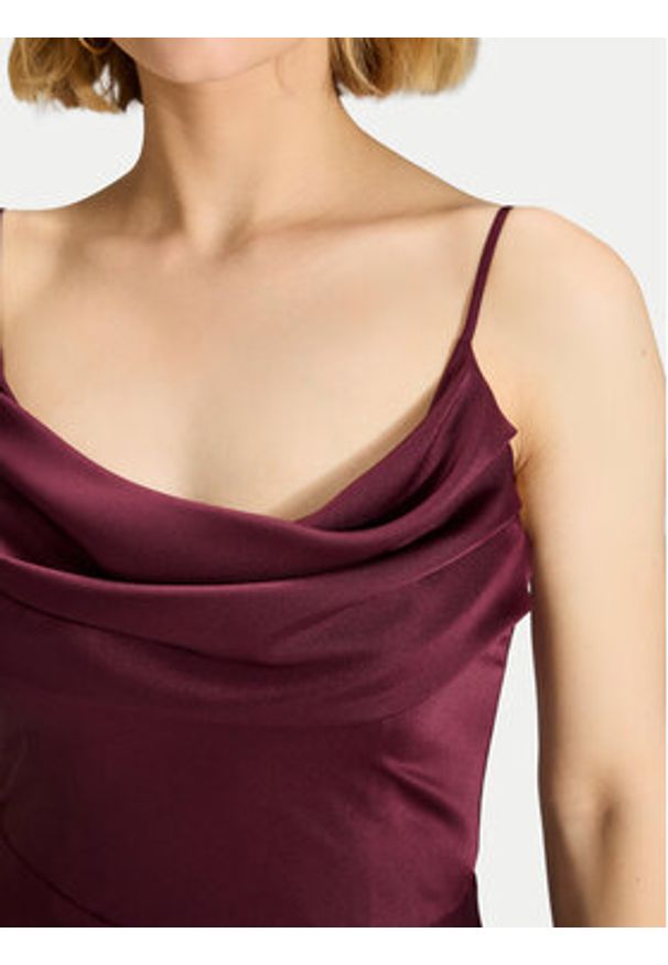 Swing Sukienka wieczorowa 5AI13600 Bordowy Regular Fit. Kolor: czerwony. Materiał: syntetyk. Styl: wizytowy