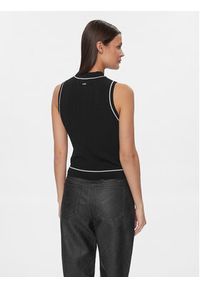 Armani Exchange Top 3DYH2A YMH6Z 1200 Czarny Regular Fit. Kolor: czarny. Materiał: syntetyk, wiskoza #4
