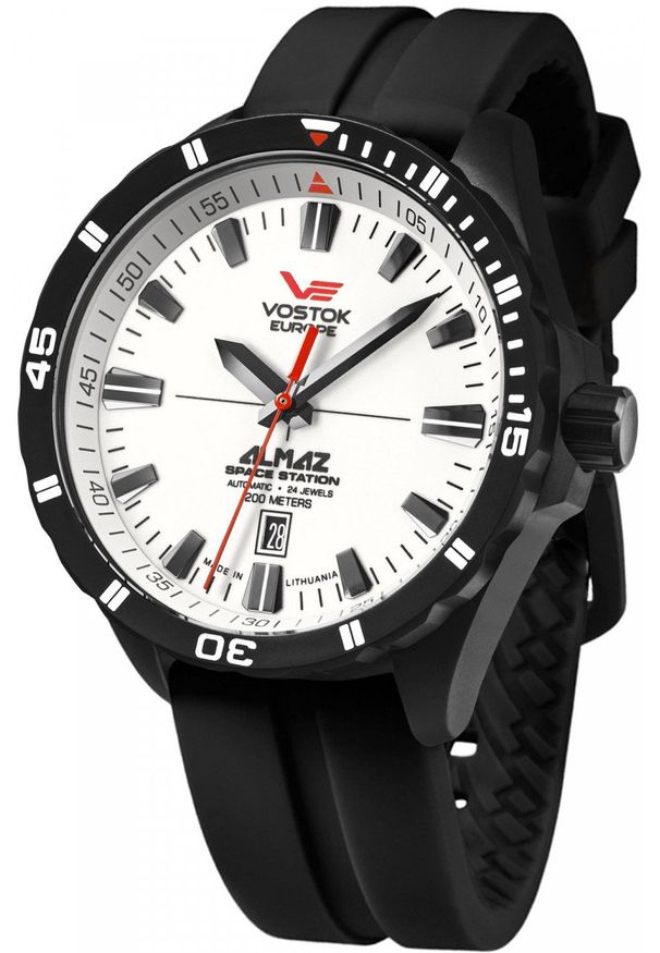 Zegarek męski Vostok Europe NH35A-320C680S czarny. Kolor: czarny