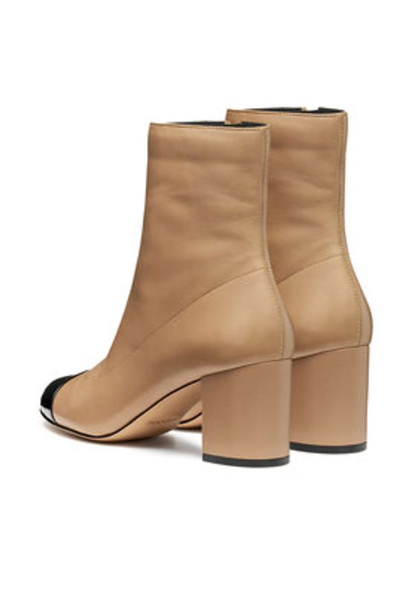 Geox Botki D Virnilisa 65 D56YYA 0TUHH C0015 Beżowy. Kolor: beżowy. Materiał: skóra