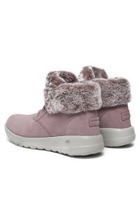 skechers - Skechers Botki On-The-Go Joy Plush Dreams 144042/LAV Fioletowy. Kolor: fioletowy. Materiał: skóra, zamsz