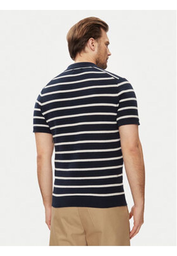 Brave Soul Polo MK-162CANNES Biały Straight Fit. Typ kołnierza: polo. Kolor: biały. Materiał: bawełna