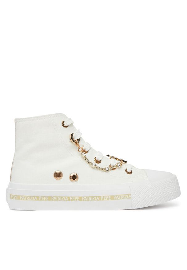 Trampki Patrizia Pepe. Kolor: biały