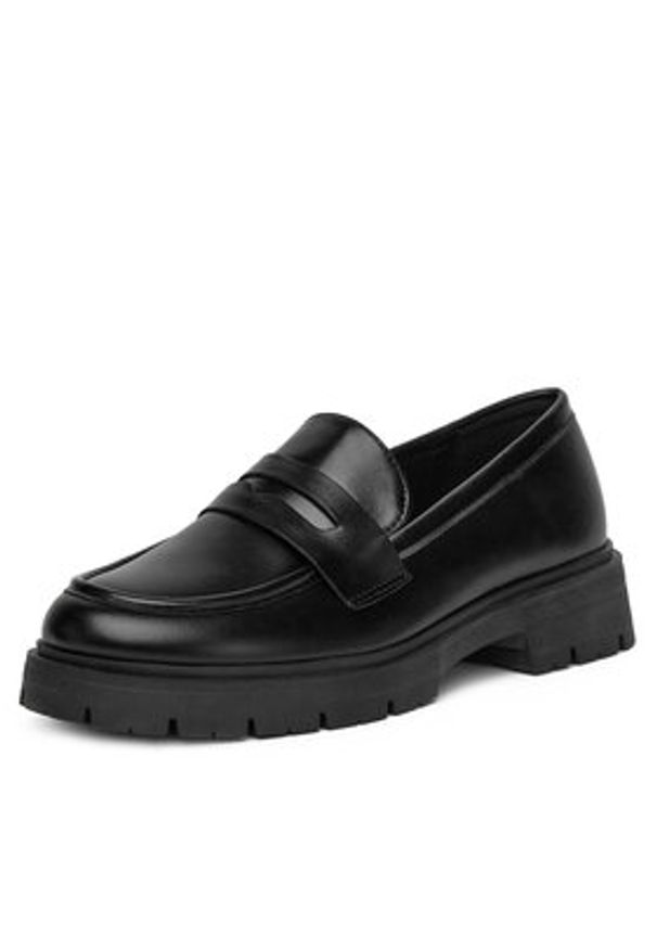 DeeZee Loafersy 8-124-2 Czarny. Kolor: czarny. Materiał: skóra
